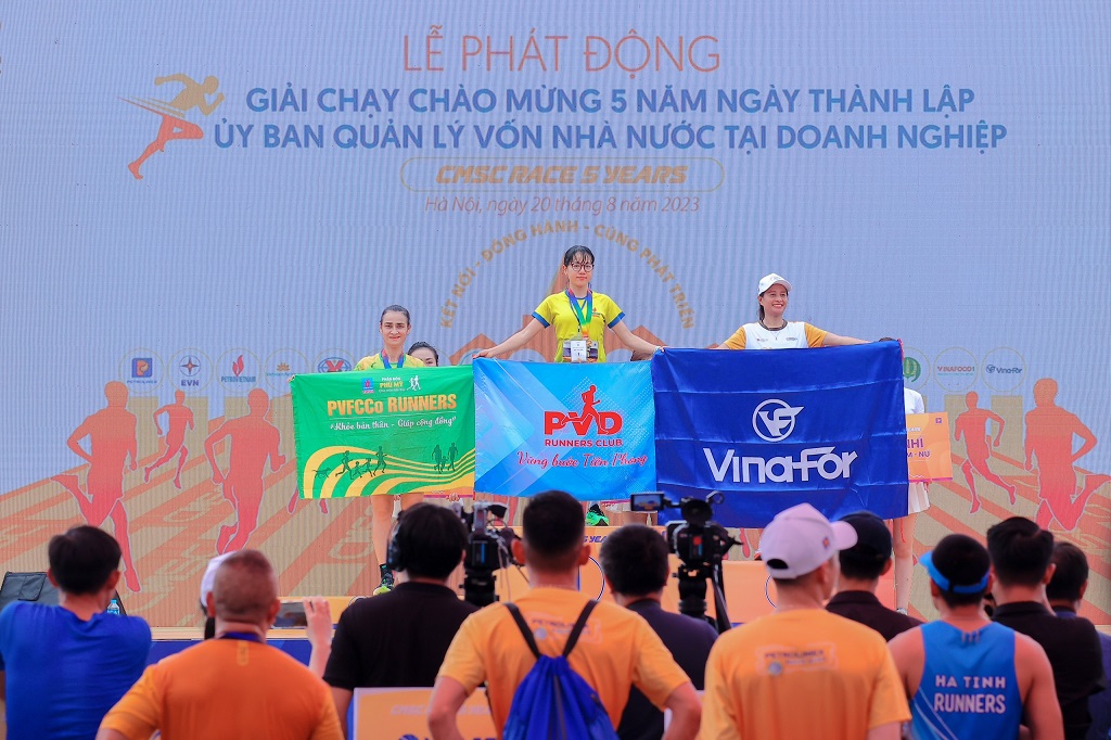 Vinafor đoạt giải Nhì cự ly 2,5km cá nhân nữ Giải chạy chào mừng 5 năm thành lập Ủy ban Quản lý vốn nhà nước tại doanh nghiệp